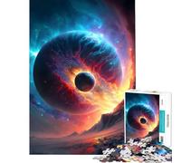 Rompecabezas de 1000 Piezas para Adolescentes Colisión Espacial Juego Educativo Juguete desafiante Juego Educativo antiestrés Regalo de cumpleaños (tamaño 75x50cm)