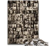 Rompecabezas de 1000 Piezas para Adolescentes: Collage de actores del Mundo, desafiante, Divertido y Divertido Juego Educativo para cumpleaños, 26x38cm