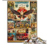 Rompecabezas de 1000 Piezas para Adolescentes, Collage de águila, Juguete Educativo Intelectual descompresor, Regalo de cumpleaños (tamaño 26x38cm)