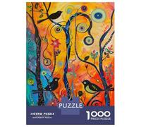 Rompecabezas De 1000 Piezas para Adolescentes Colorful Birds Art Print-2 Rompecabezas para Adultos Juego Familiar Análisis Y Lógica Interacción Entre Padres E Hijos 52x38cm/1000pcs