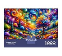 Rompecabezas De 1000 Piezas para Adolescentes Colorful Fantasy Landscape-2 Rompecabezas para Adolescentes Juego De Ingenio Una Obra De Arte Diversión En Casa Actividades, 52x38cm/1000pcs