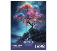 Rompecabezas De 1000 Piezas para Adolescentes Colorful Fantasy Landscape Rompecabezas Juegos Relajantes Análisis Y Lógica Reducción del Estrés Regalos 38x26cm/1000pcs