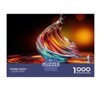 Rompecabezas De 1000 Piezas para Adolescentes Colorful Glass Sculpture Rompecabezas para Adultos Juego Familiar Análisis Y Lógica Interacción Entre Padres E Hijos 38x26cm/1000pcs
