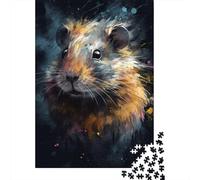 Rompecabezas De 1000 Piezas para Adolescentes Colorful Hamster Art Print-1 Rompecabezas para Adultos Juguetes Antiestrés Mejora La Memoria Gran Regalo para Jugar 52x38cm/1000pcs