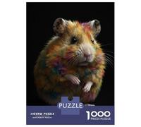 Rompecabezas De 1000 Piezas para Adolescentes Colorful Hamster Rompecabezas para Adolescentes Juego De Ingenio Regalos para Mujeres Actividades Divertidas En Casa 52x38cm/1000pcs
