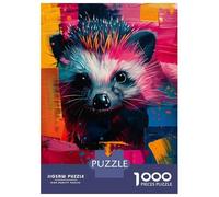 Rompecabezas De 1000 Piezas para Adolescentes Colorful Hedgehog Painting Rompecabezas para Adultos Juego Práctico Pero Divertido Y Humorístico Regalos para Reducir El Estrés 70x50cm/1000pcs