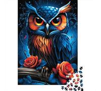 Rompecabezas De 1000 Piezas para Adolescentes Colorful Owl Art Print-5 Rompecabezas para Adultos Juguetes DIY Alivio del Estrés Oferta como Regalos para Toda La Familia 38x26cm/1000pcs