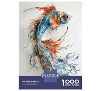 Rompecabezas De 1000 Piezas para Adolescentes Colorful Paper Fish Sculpture Rompecabezas para Adultos Juegos Familiares Decoración Gran Regalo para Jugar 70x50cm/1000pcs