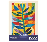 Rompecabezas De 1000 Piezas para Adolescentes Colorful Paul Klee Leaves Rompecabezas para Adultos Juego De Ingenio Una Obra De Arte Gran Regalo para Jugar 38x26cm/1000pcs