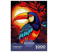 Rompecabezas De 1000 Piezas para Adolescentes Colorful Toucan Branch Rompecabezas para Adultos Juego Familiar Desafío Difícil 70x50cm/1000pcs