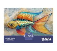 Rompecabezas De 1000 Piezas para Adolescentes Colorful Tropical Fish Art Print Rompecabezas para Adultos Juguete Decoración De Pared Desafío Difícil Desafiante De Completar 38x26cm/1000pcs