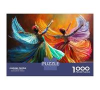 Rompecabezas De 1000 Piezas para Adolescentes Colorful Women Dancing Painting Rompecabezas para Adultos Juegos De Relajación Ensamblaje De Patrones Diversión En Casa Actividades, 52x38cm/1000pcs