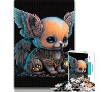 Rompecabezas de 1000 Piezas para Adolescentes,Coloridos Rompecabezas de Piratas Chihuahua,1000 Piezas para Adultos y Adolescentes,Juegos de relajación, Toda la Familia,26x38cm