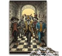 Rompecabezas de 1000 Piezas para Adolescentes, con Animales de Circo, Ideal para Pasar el rato y aliviar el estrés, para fomentar el Amor en Pareja (26x38cm)