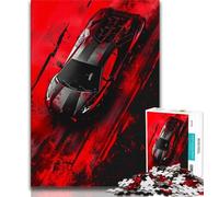 Rompecabezas de 1000 Piezas para Adolescentes con Coches Deportivos clásicos y Coloridos con póster y Hoja de Trivia a Juego para Mayores de 14 años 26x38cm