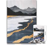 Rompecabezas de 1000 Piezas para Adolescentes con decoración Dorada Natural, Divertido Juego cognitivo de Aprendizaje, reflexivo, tamaño 50x75cm