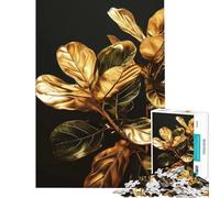 Rompecabezas de 1000 Piezas para Adolescentes con Detalles en Pan de Oro Ayuda a ejercitar el Cerebro Decoración para el hogar Juego práctico para Mayores de 14 años 50x75cm