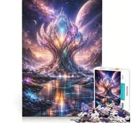 Rompecabezas de 1000 Piezas para Adolescentes con diseño de Arquitectura Espacial Ideal para armar o Decorar con Piezas de Formas aleatorias Que encajan Perfectamente 38x52cm