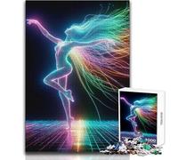 Rompecabezas de 1000 Piezas para Adolescentes con diseño de Bailarina de IA, Ideal para Mejorar la Memoria, Regalo de cumpleaños 38x26cm
