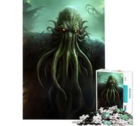 Rompecabezas de 1000 Piezas para Adolescentes con diseño de Cthulhu Arte Decorativo Juego de ingenio Educativo desafío Juguete Ideas de Regalo Aprendizaje Educativo tamaño 38x52cm