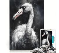 Rompecabezas de 1000 Piezas para Adolescentes con diseño de flamencos en Acuarela, Juego Educativo, Actividades Divertidas para Hacer en casa, fortalece el Amor Entre Parejas 38x52cm