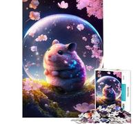 Rompecabezas de 1000 Piezas para Adolescentes con diseño de hámster de Cuento de Hadas Juguetes educativos Juegos educativos decoración de Pared Regalos de cumpleaños (tamaño 38x26cm)