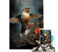 Rompecabezas de 1000 Piezas para Adolescentes con diseño de martín Pescador Vibrante Ideal para Juegos Familiares educativos y como Regalo de Amigo Invisible Parejas (tamaño 75x50cm)