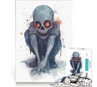 Rompecabezas de 1000 piezas para adolescentes con diseño de niño zombi en acuarela, juguetes antiestrés, actividades divertidas para hacer en casa, excelente regalo para los amantes de los videojuegos