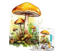 Rompecabezas de 1000 Piezas para Adolescentes con diseño de Setas en Acuarela Juegos relajantes Juguetes adictivos para Cultivar la Paciencia un Gran Regalo un Reto difícil (tamaño 38x26cm)