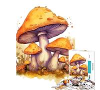Rompecabezas de 1000 Piezas para Adolescentes con diseño de Setas en Acuarela Juguetes adictivos para Cultivar la Paciencia Juegos Divertidos para Toda la Familia Excelentes Regalos y Juguetes