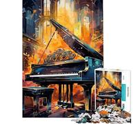 Rompecabezas de 1000 Piezas para Adolescentes con diseño de Teclas etéreas de Piano Ideal para cumpleaños y Navidad Juguete Educativo Apto para Mayores de 14 años (38x26cm)