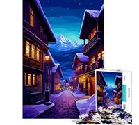 Rompecabezas de 1000 Piezas para Adolescentes con diseño de un Acogedor Pueblo Europeo Divertidos Juegos y Juguetes Que fomentan la Paciencia Regalos Originales para Hombres y Mujeres Divertido