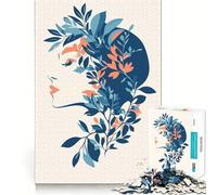 Rompecabezas de 1000 Piezas para Adolescentes con diseño Floral,Mujer,Arte Abstracto Minimalista,Bordes precisos,Juego para ejercitar la Mente,Ideal para Pasar un rato Agradable,Regalo de cumpleaños