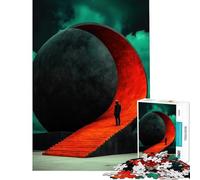 Rompecabezas de 1000 Piezas para Adolescentes con diseño Surrealista de Escalera esférica Que Ayuda a ejercitar el Cerebro Ideal para decoración de Pared y el hogar Apto para Mayores de 14 años