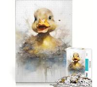 Rompecabezas de 1000 Piezas para Adolescentes con el Irresistible Encanto de los Patos, Juegos relajantes y desafiantes, cumpleaños 38x52cm