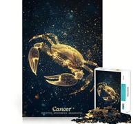Rompecabezas de 1000 Piezas para Adolescentes con el Signo Zodiacal Cáncer Arte de Corte preciso Juego Divertido para concentrarse y Relajarse Regalo Ideal para cumpleaños (50x75cm)