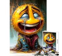 Rompecabezas de 1000 Piezas para Adolescentes con Emojis Que lloran y ríen Juguetes antiestrés Excelentes Regalos y Juguetes Juego de ingenio para Entrenar tu Cerebro y Tus Manos Tamaño 38x52cm