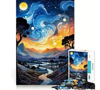 Rompecabezas de 1000 Piezas para Adolescentes con Encanto Celestial,Corte preciso,Manualidades,Ejercicio Mental,diversión,Tiempo de Relax,Juego,Actividad de cumpleaños (38x26cm)