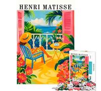 Rompecabezas de 1000 Piezas para Adolescentes con Escena de balcón Inspirada en Henri Matisse Ideal para cumpleaños y Navidad Un Juego práctico Divertido y con Humor para Mayores Incluye Juego