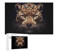 Rompecabezas de 1000 piezas para adolescentes con estampado de leopardo, juguetes de bricolaje, una obra de arte como regalo para toda la familia, 1000 piezas