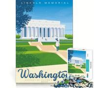 Rompecabezas de 1000 Piezas para Adolescentes con Estampado de Viaje de Washington DC Decoración para armar Rompecabezas Juguete para ejercitar la Mente Juego para Relajarse Regalo Divertido