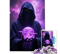 Rompecabezas de 1000 Piezas para Adolescentes con Figura mística Que Brilla en la Oscuridad Juguete Educativo Juego Intelectual Regalo Ideal para cumpleaños Aprendizaje Educativo (Tamaño 38x26cm)