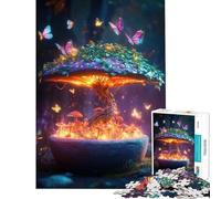 Rompecabezas de 1000 Piezas para Adolescentes con Forma de árbol de Setas Luminosas Juguetes adictivos para Cultivar la Paciencia Juego práctico para aliviar el estrés Regalo Ideal para cumpleaños