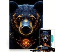 Rompecabezas de 1000 Piezas para Adolescentes con Forma de Oso y Patrones Luminosos Juego desarrollar la coordinación y el Desarrollo cognitivo Regalo Ideal para Relajarse y divertirse
