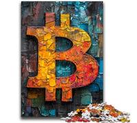Rompecabezas de 1000 Piezas para Adolescentes con Grafiti de Bitcoin Desafiante, Divertido y Divertido cumpleaños y Regalos 50x75cm