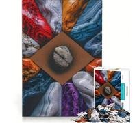 Rompecabezas de 1000 Piezas para Adolescentes con Hermosas Piedras de Colores, Juegos educativos, análisis y lógica, Regalo de cumpleaños, obsequios 38x52cm