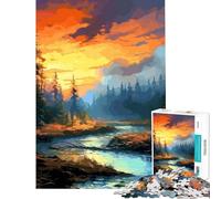 Rompecabezas de 1000 Piezas para Adolescentes con Hermosos paisajes Naturales Que ayudan a ejercitar el Cerebro Decoración para el hogar Juego práctico para Mayores de 14 años 38x52cm