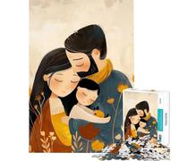 Rompecabezas de 1000 Piezas para Adolescentes con ilustración de Abrazo Familiar Juego Familiar Que desafía la Inteligencia Cerebral Juguetes adictivos Regalos de Amigo Invisible Mejora la Memoria
