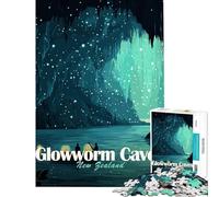 Rompecabezas de 1000 Piezas para Adolescentes con ilustración de Cuevas de luciérnagas de Nueva Zelanda Juego Educativo desafío Juguete Juego Familiar Divertido Regalo Ideal para cumpleaños