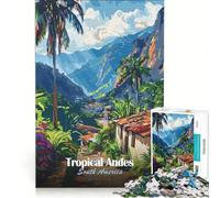 Rompecabezas de 1000 Piezas para Adolescentes con ilustración de los Andes Tropicales de Sudamérica Ideal para Decorar la Pared Difícil y desafiante Un Gran Regalo para los Amantes de los Videojuegos